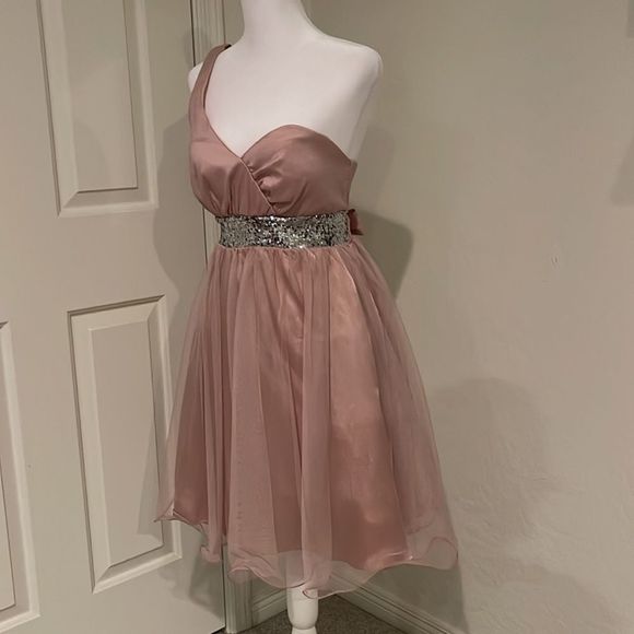 JODI KRISTOPHER Formal Embellished Taffeta Dress in Pink - Picture 2 of 5